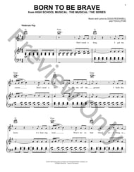 Born To Be Brave piano sheet music cover